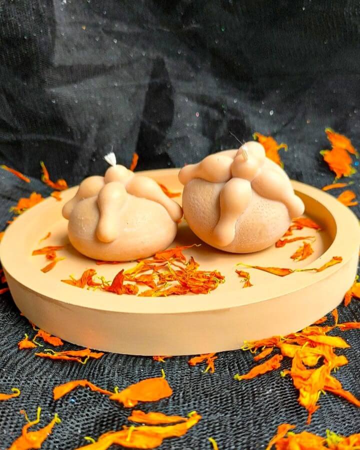 contenedor de concreto en forma de craneo